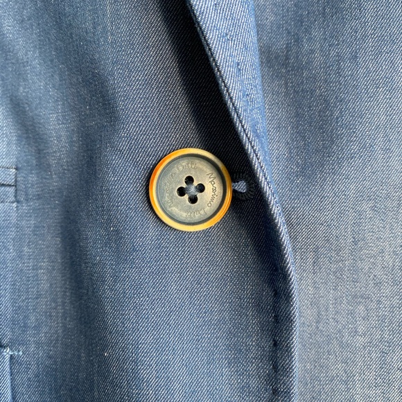 Massimo Dutti Italian Fabric Blue Blazer - Picture 5 of 5